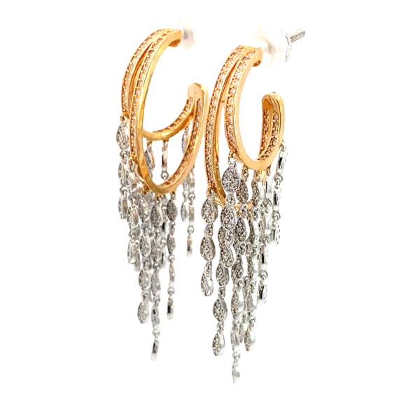 Radiant Elegance Diamond Earrings - Image 3