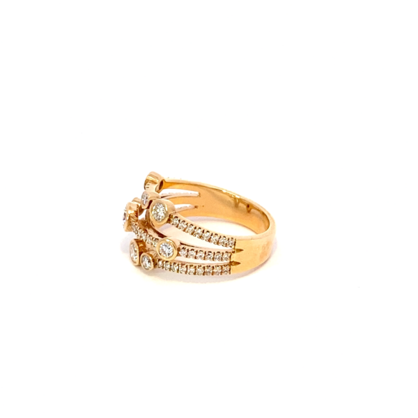 Elegant Multi-Row Diamond Ring — изображение 3